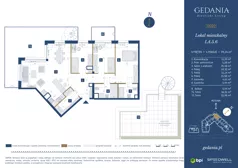 4 pokoje, apartament 99,24 m², piętro 4, oferta nr I.A.5.6, GEDANIA Riverside Living, Gdańsk, Śródmieście, ul. Wiesława 1