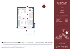 2 pokoje, apartament inwestycyjny 40,02 m², parter, oferta nr I.B.1.6, GEDANIA Riverside Living - apartamenty inwestycyjne, Gdańsk, Śródmieście, ul. Wiesława 1