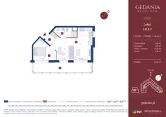 2 pokoje, apartament inwestycyjny 40,12 m², piętro 1, oferta nr I.B.2.4, GEDANIA Riverside Living - apartamenty inwestycyjne, Gdańsk, Śródmieście, ul. Wiesława 1
