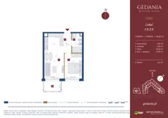 2 pokoje, apartament inwestycyjny 40,02 m², piętro 1, oferta nr I.B.2.6, GEDANIA Riverside Living - apartamenty inwestycyjne, Gdańsk, Śródmieście, ul. Wiesława 1