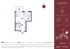 2 pokoje, apartament inwestycyjny 32,26 m², piętro 2, oferta nr I.B.3.11, GEDANIA Riverside Living - apartamenty inwestycyjne, Gdańsk, Śródmieście, ul. Wiesława 1