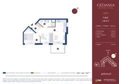2 pokoje, apartament inwestycyjny 40,12 m², piętro 2, oferta nr I.B.3.4, GEDANIA Riverside Living - apartamenty inwestycyjne, Gdańsk, Śródmieście, ul. Wiesława 1