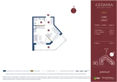 1 pokój, apartament inwestycyjny 26,80 m², piętro 2, oferta nr I.B.3.5, GEDANIA Riverside Living - apartamenty inwestycyjne, Gdańsk, Śródmieście, ul. Wiesława 1