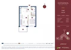 2 pokoje, apartament inwestycyjny 40,02 m², piętro 2, oferta nr I.B.3.6, GEDANIA Riverside Living - apartamenty inwestycyjne, Gdańsk, Śródmieście, ul. Wiesława 1
