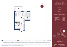 2 pokoje, apartament inwestycyjny 32,26 m², piętro 3, oferta nr I.B.4.11, GEDANIA Riverside Living - apartamenty inwestycyjne, Gdańsk, Śródmieście, ul. Wiesława 1