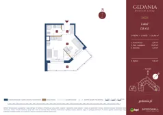 1 pokój, apartament inwestycyjny 26,80 m², piętro 3, oferta nr I.B.4.5, GEDANIA Riverside Living - apartamenty inwestycyjne, Gdańsk, Śródmieście, ul. Wiesława 1