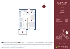 2 pokoje, apartament inwestycyjny 39,97 m², piętro 3, oferta nr I.B.4.6, GEDANIA Riverside Living - apartamenty inwestycyjne, Gdańsk, Śródmieście, ul. Wiesława 1