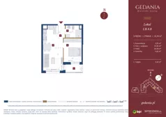 2 pokoje, apartament inwestycyjny 37,70 m², piętro 3, oferta nr I.B.4.8, GEDANIA Riverside Living - apartamenty inwestycyjne, Gdańsk, Śródmieście, ul. Wiesława 1