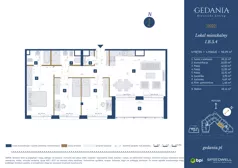 4 pokoje, apartament 90,79 m², piętro 4, oferta nr I.B.5.4, GEDANIA Riverside Living, Gdańsk, Śródmieście, ul. Wiesława 1