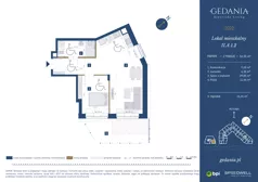 2 pokoje, apartament 54,91 m², parter, oferta nr II.A.1.2, GEDANIA Riverside Living, Gdańsk, Śródmieście, ul. Wiesława 1