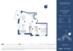 2 pokoje, apartament 56,09 m², piętro 1, oferta nr II.A.2.3, GEDANIA Riverside Living, Gdańsk, Śródmieście, ul. Wiesława 1