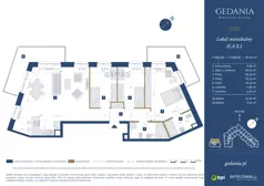 4 pokoje, apartament 97,49 m², piętro 2, oferta nr II.A.3.1, GEDANIA Riverside Living, Gdańsk, Śródmieście, ul. Wiesława 1
