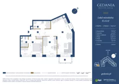 3 pokoje, apartament 73,22 m², piętro 2, oferta nr II.A.3.2, GEDANIA Riverside Living, Gdańsk, Śródmieście, ul. Wiesława 1