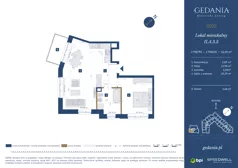 2 pokoje, apartament 56,09 m², piętro 2, oferta nr II.A.3.3, GEDANIA Riverside Living, Gdańsk, Śródmieście, ul. Wiesława 1