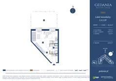 1 pokój, apartament 30,48 m², parter, oferta nr I.A.1.10, GEDANIA Riverside Living, Gdańsk, Śródmieście, ul. Wiesława 1
