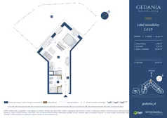 1 pokój, apartament 34,40 m², parter, oferta nr I.A.1.9, GEDANIA Riverside Living, Gdańsk, Śródmieście, ul. Wiesława 1