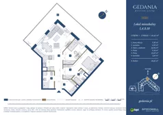 3 pokoje, apartament 65,62 m², piętro 2, oferta nr I.A.3.10, GEDANIA Riverside Living, Gdańsk, Śródmieście, ul. Wiesława 1