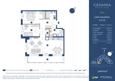 3 pokoje, apartament 75,24 m², piętro 4, oferta nr I.A.5.2, GEDANIA Riverside Living, Gdańsk, Śródmieście, ul. Wiesława 1