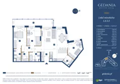 4 pokoje, apartament 91,95 m², piętro 4, oferta nr I.A.5.5, GEDANIA Riverside Living, Gdańsk, Śródmieście, ul. Wiesława 1