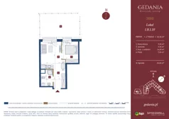 2 pokoje, apartament inwestycyjny 32,01 m², parter, oferta nr I.B.1.10, GEDANIA Riverside Living - apartamenty inwestycyjne, Gdańsk, Śródmieście, ul. Wiesława 1