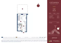 1 pokój, apartament inwestycyjny 25,86 m², parter, oferta nr I.B.1.2, GEDANIA Riverside Living - apartamenty inwestycyjne, Gdańsk, Śródmieście, ul. Wiesława 1