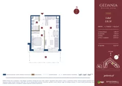 2 pokoje, apartament inwestycyjny 40,42 m², parter, oferta nr I.B.1.8, GEDANIA Riverside Living - apartamenty inwestycyjne, Gdańsk, Śródmieście, ul. Wiesława 1