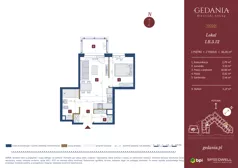 2 pokoje, apartament inwestycyjny 38,20 m², piętro 2, oferta nr I.B.3.12, GEDANIA Riverside Living - apartamenty inwestycyjne, Gdańsk, Śródmieście, ul. Wiesława 1