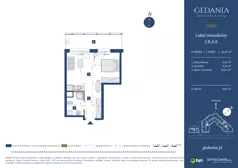 1 pokój, apartament 32,69 m², piętro 4, oferta nr I.B.5.6, GEDANIA Riverside Living, Gdańsk, Śródmieście, ul. Wiesława 1