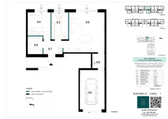 3 pokoje, mieszkanie 76,86 m², parter, oferta nr 61-1, Błonie Bosco, Błonie, ul. Graniczna