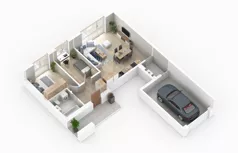 3 pokoje, mieszkanie 76,86 m², parter, oferta nr 61-1, Błonie Bosco, Błonie, ul. Graniczna