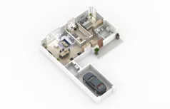 3 pokoje, mieszkanie 76,86 m², parter, oferta nr 23-1, Błonie Bosco, Błonie, ul. Graniczna