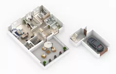 4 pokoje, mieszkanie 91,31 m², piętro 1, oferta nr 60-2, Błonie Bosco, Błonie, ul. Graniczna