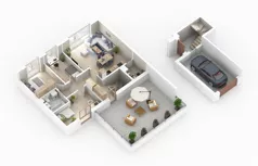 4 pokoje, mieszkanie 91,31 m², piętro 1, oferta nr 61-2, Błonie Bosco, Błonie, ul. Graniczna