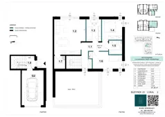 4 pokoje, mieszkanie 91,36 m², piętro 1, oferta nr 23-2, Błonie Bosco, Błonie, ul. Graniczna