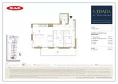 3 pokoje, mieszkanie 63,82 m², piętro 2, oferta nr A18, Strada Wybickiego, Kraków, Prądnik Biały, ul. Wybickiego 6A/6B