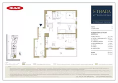 4 pokoje, mieszkanie 82,61 m², piętro 6, oferta nr A56, Strada Wybickiego, Kraków, Prądnik Biały, ul. Wybickiego 6A/6B