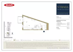 1 pokój, mieszkanie 36,66 m², piętro 9, oferta nr A85, Strada Wybickiego, Kraków, Krowodrza, ul. Wybickiego 6A/6B