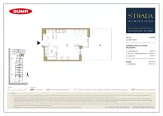 1 pokój, mieszkanie 38,45 m², parter, oferta nr B66, Strada Wybickiego, Kraków, Prądnik Biały, ul. Wybickiego 6A/6B