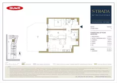 3 pokoje, mieszkanie 57,53 m², parter, oferta nr B68, Strada Wybickiego, Kraków, Prądnik Biały, ul. Wybickiego 6A/6B