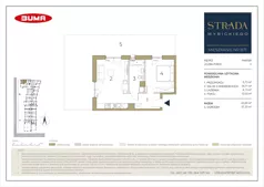 2 pokoje, mieszkanie 43,54 m², parter, oferta nr B71, Strada Wybickiego, Kraków, Prądnik Biały, ul. Wybickiego 6A/6B