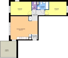 3 pokoje, mieszkanie 70,59 m², piętro 1, oferta nr A.K3.65, Porto Żerań, Warszawa, Białołęka, Żerań, ul. Myśliborska