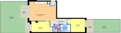 3 pokoje, mieszkanie 61,25 m², parter, oferta nr A.K2.34, Porto Żerań, Warszawa, Białołęka, Żerań, ul. Myśliborska