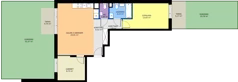 3 pokoje, mieszkanie 61,56 m², parter, oferta nr B.K1.01, Porto Żerań, Warszawa, Białołęka, Żerań, ul. Myśliborska