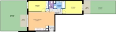 3 pokoje, mieszkanie 62,74 m², parter, oferta nr B.K2.35, Porto Żerań, Warszawa, Białołęka, Żerań, ul. Myśliborska