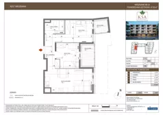 3 pokoje, mieszkanie 47,55 m², piętro 2, oferta nr 34, KSA Klonowa, Kielce, Szydłówek, ul. Klonowa 69
