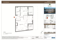 2 pokoje, mieszkanie 41,56 m², piętro 3, oferta nr 41, KSA Klonowa, Kielce, Szydłówek, ul. Klonowa 69