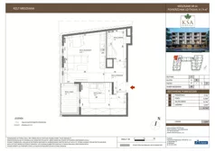2 pokoje, mieszkanie 41,74 m², piętro 3, oferta nr 44, KSA Klonowa, Kielce, Szydłówek, ul. Klonowa 69