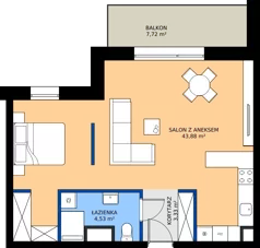 1 pokój, mieszkanie 51,74 m², parter, oferta nr 0.01, Verde Casa, Łódź, Górna, ul. Felszczyńskiego 30