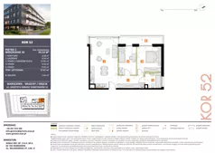 3 pokoje, mieszkanie 57,67 m², piętro 3, oferta nr M30_KOR_52, KOR 52, Warszawa, Włochy, Okęcie, ul. Radarowa 66 