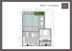 2 pokoje, apartament 74,15 m², piętro 7, oferta nr A701, The Element by Anocha, Kamala, th. 45/11 Kamala